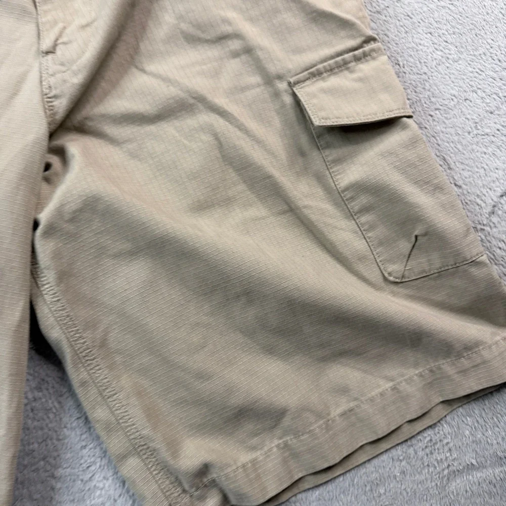 The North Face‎ Rainier Surplus Cargo Shorts Mens 34 Tan Khaki Ripstop UPF 50